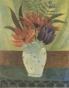 Henri Rousseau Lotus Flowers oil